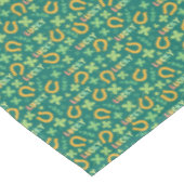 Irisches GLÜCKLICHES grünes Muster Tischdecke (Schrägansicht)