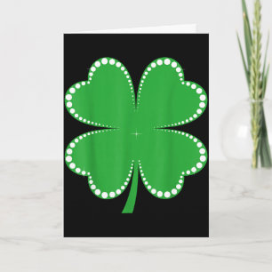 Irisches Glücksklee-Grün Kleeblatt St. Patricks Ta Karte