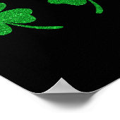 Irisches Glückskleeblatt Brustklee St. Patricks Da Poster (Ecke)
