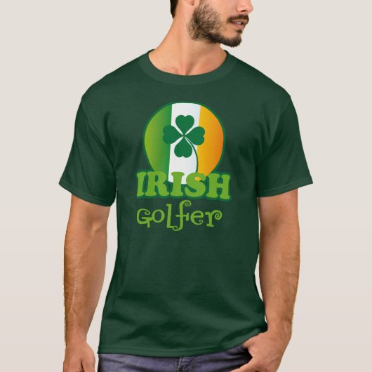 Irisches Golfspieler-Geschenk T-Shirt (Vorderseite)