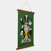 Irisches Grattan oder McGrattan Wappen Familienwap Wandteppich Mit Holzrahmen (Gewinkelt)