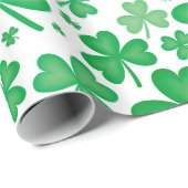 Irisches grünes geschenkpapier (Rolleneckpunkt)