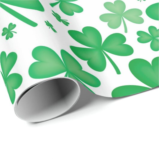 Irisches grünes geschenkpapier (Rolleneckpunkt)