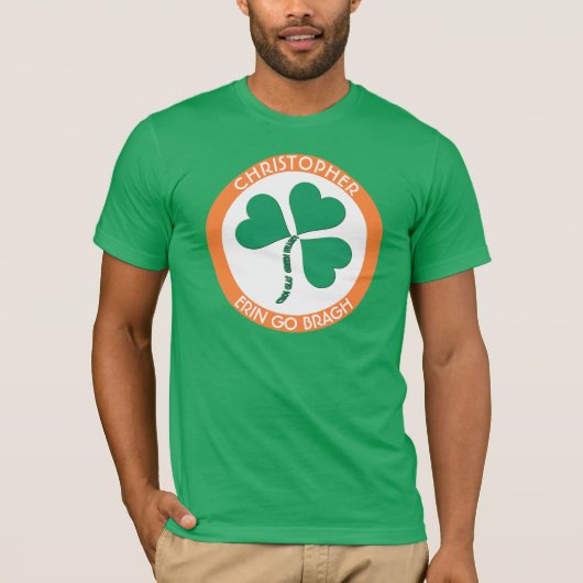 Irisches grünes Herz Erin gehen Bragh Irland für T-Shirt (Vorderseite)