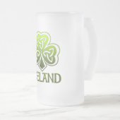 Irisches halbes Liter Mattglas Bierglas (VorderseiteRechts)