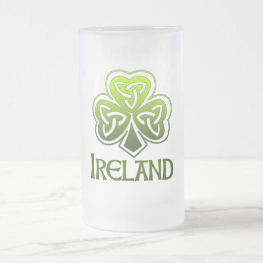 Irisches halbes Liter Mattglas Bierglas (Mittel)