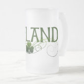 Irisches halbes Liter Mattglas Bierglas (VorderseiteRechts)