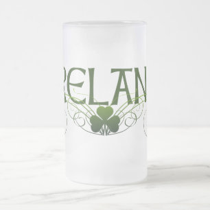Irisches halbes Liter Mattglas Bierglas