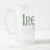 Irisches halbes Liter Mattglas Bierglas (Links)