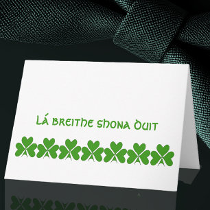 Irisches Happy Birthday Karte