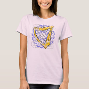 Irisches Harfen Frauen Leichtes Shirt