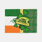 Irisches Harnstoff-Kleeblatt/Irland-nationale kari Fleecedecke (Vorderseite (Horizontal))