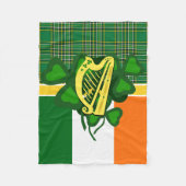 Irisches Harnstoff-Kleeblatt/Irland-nationale kari Fleecedecke (Vorderseite)