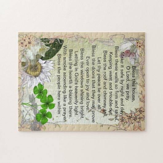 Irisches Haus-Segenpuzzlespiel Puzzle (Horizontal)