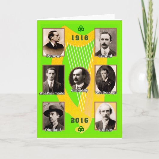 Irisches Heldbild für Gruß-Karte Feiertagskarte (Vorderseite)