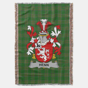 Irisches Henn-Wappen Familienwappen Irland Decke