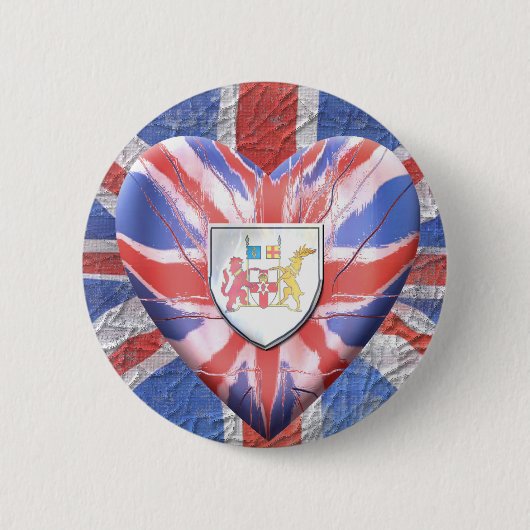 Irisches Herz Button (Vorderseite)
