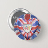 Irisches Herz Button (Vorne & Hinten)