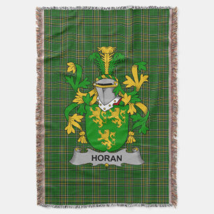 Irisches Horan- oder O_Horan-Wappen-Familienwappen Decke
