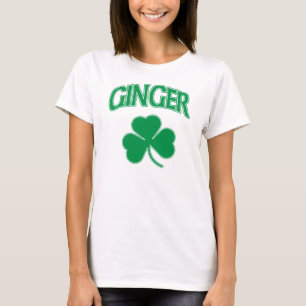 Irisches Ingwer-Kleeblatt T-Shirt