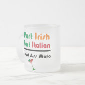 Irisches italienisches lustiges mattiertes mattglastasse (Vorderseite Links)