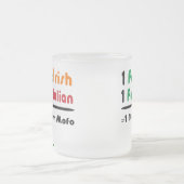 Irisches italienisches lustiges mattiertes mattglastasse (Mittel)