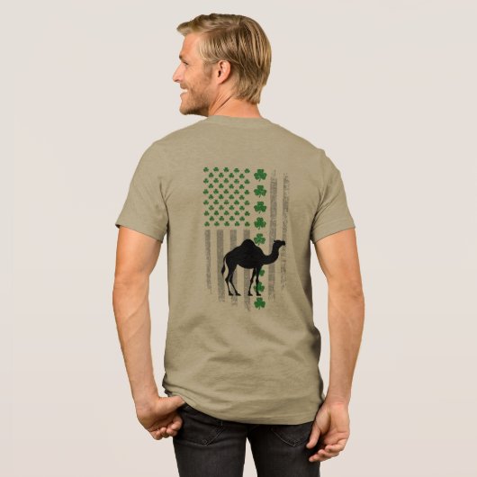 Irisches Kamel Tri-Blend Shirt (Rückseite voll)