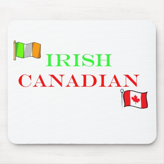 Irisches kanadisches Erbe Mousepad (Vorne)
