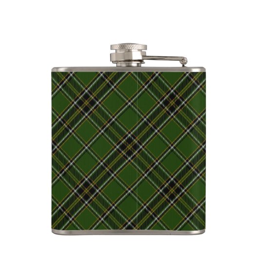 Irisches kariertes keltisches Symbol Flachmann (Rückseite)