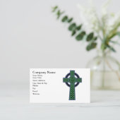 Irisches keltisches Knoten-Kreuz Visitenkarte (Stehend Vorderseite)