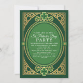 Irisches keltisches St. Patricks Day Party Einladung (Vorderseite)