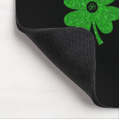 Irisches Kleeblatt Brust Heiliger Lustiger Irische Mousepad (Ecke)