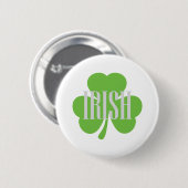 irisches Kleeblatt Button (Vorne & Hinten)