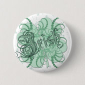 irisches Kleeblatt Button (Vorderseite)