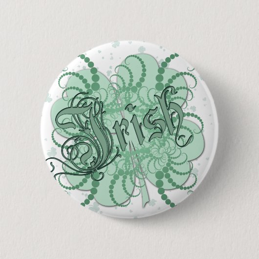 irisches Kleeblatt Button (Vorderseite)
