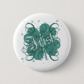 irisches Kleeblatt Button (Vorderseite)