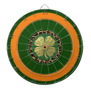 irisches Kleeblatt Dartscheibe