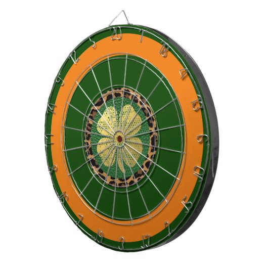 irisches Kleeblatt Dartscheibe (Vorderseite rechts)