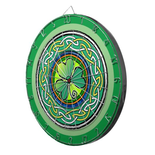 irisches Kleeblatt Dartscheibe (Vorderseite rechts)