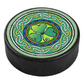irisches Kleeblatt Eishockey Puck (3/4)