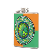 irisches Kleeblatt Flachmann (Links)