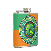 irisches Kleeblatt Flachmann (Rechts)