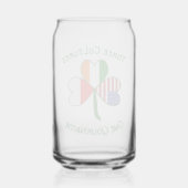 Irisches Kleeblatt für die polnische Flagge Person Dosenglas (Rückseite)