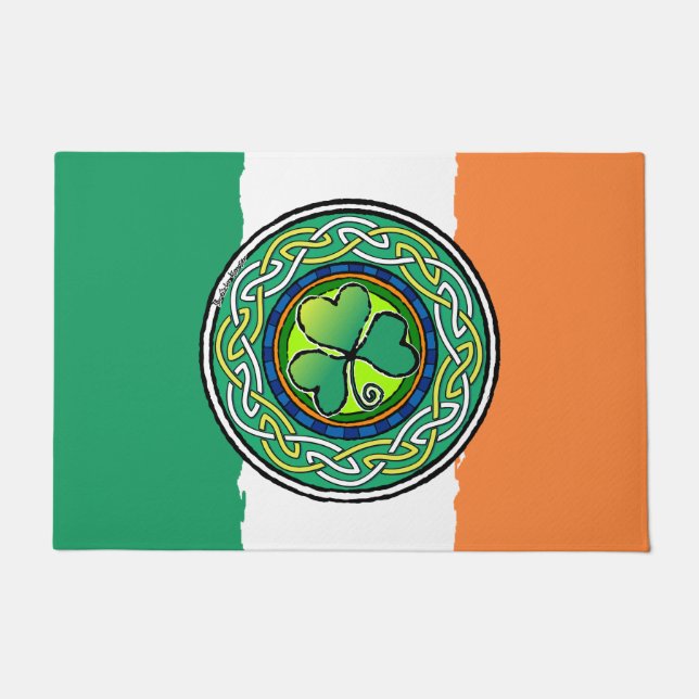 irisches Kleeblatt Fußmatte (Vorderseite)