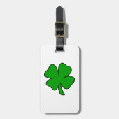 Irisches Kleeblatt Gepäckanhänger (Vorderseite vertikal)