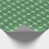 irisches Kleeblatt Geschenkpapier (Ecke)