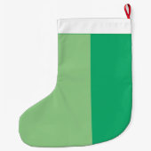 irisches Kleeblatt Großer Weihnachtsstrumpf (Rückseite)