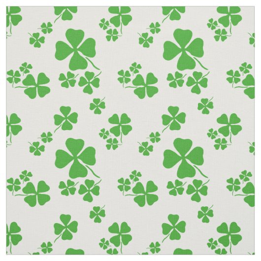 Irisches Kleeblatt, grüner Klegewebedruck Stoff (Muster)
