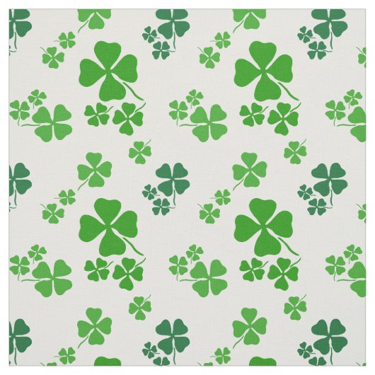 Irisches Kleeblatt, grüner Klegewebedruck Stoff (Muster)