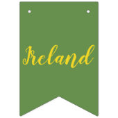 Irisches Kleeblatt, grünes Klee, 2 grünes Kleeblat Wimpelkette (Erste Fahne)